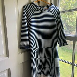 Boden Royal Blue and White Dress